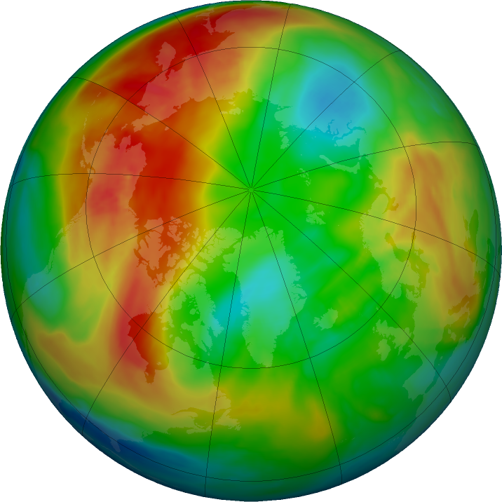 Arctic ozone map for 05 February 2020